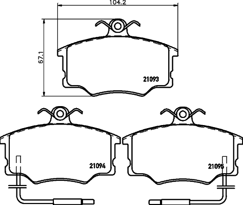 Remblokset Mintex MDB1491