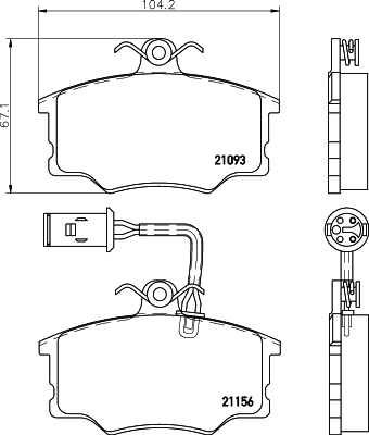 Remblokset Mintex MDB1373