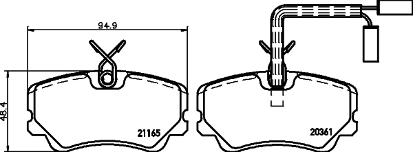 Remblokset Mintex MDB1403