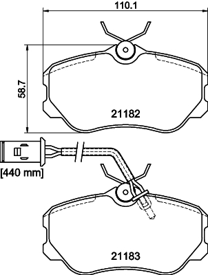 Remblokset Mintex MDB1484