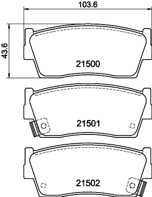 Remblokset Mintex MDB1464