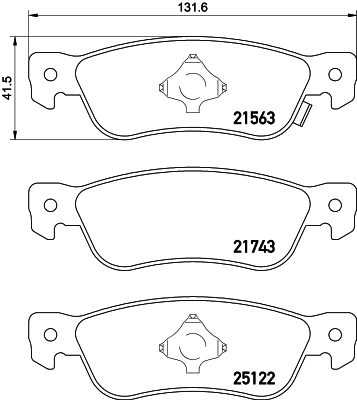 Remblokset Mintex MDB1435