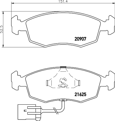 Remblokset Mintex MDB1641