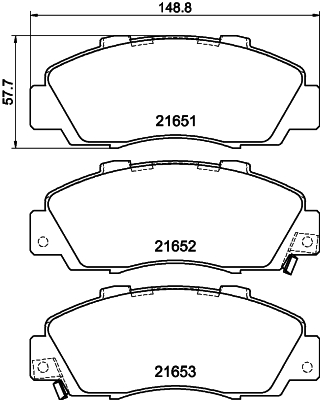 Remblokset Mintex MDB1543