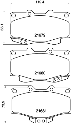 Remblokset Mintex MDB3103