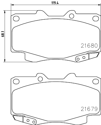 Remblokset Mintex MDB2718