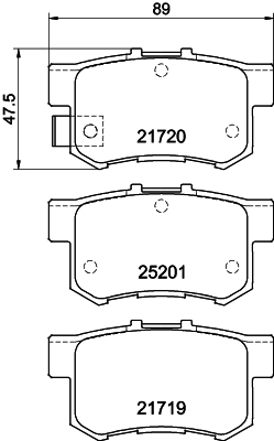 Remblokset Mintex MDB3134