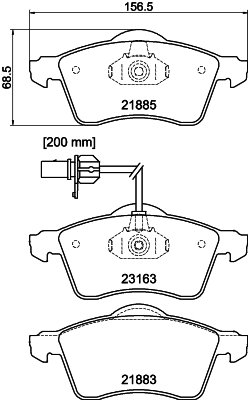 Remblokset Mintex MDB2104