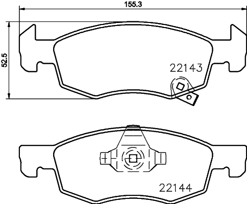 Remblokset Mintex MDB3772
