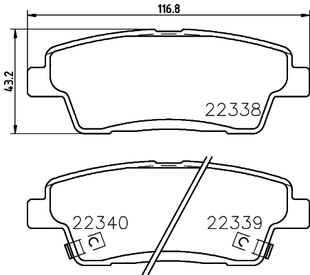 Remblokset Mintex MDB3829