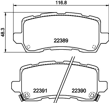 Remblokset Mintex MDB3843