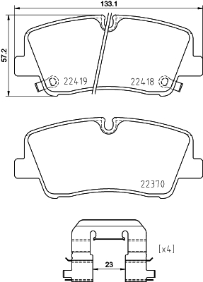 Remblokset Mintex MDB3932