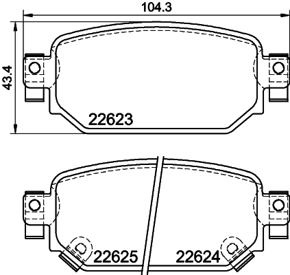 Remblokset Mintex MDB4084