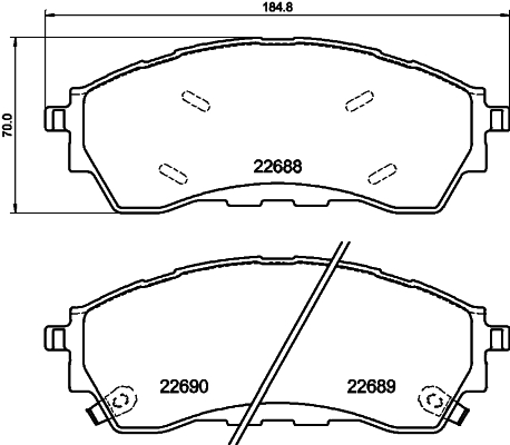 Remblokset Mintex MDB3454