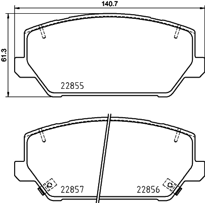 Remblokset Mintex MDB4081