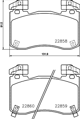 Remblokset Mintex MDB4116