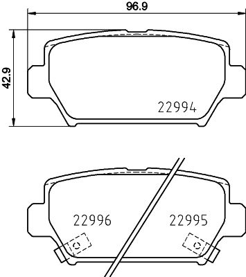 Remblokset Mintex MDB4097