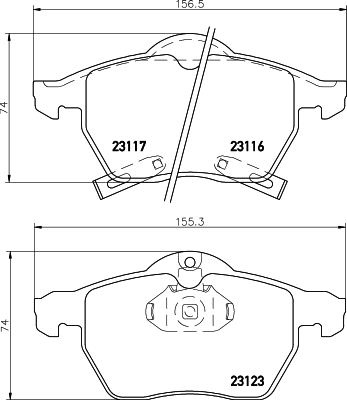Mintex Remblokset MDB2317