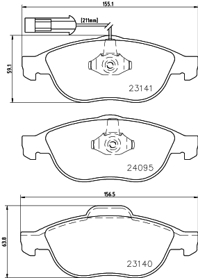 Remblokset Mintex MDB2132