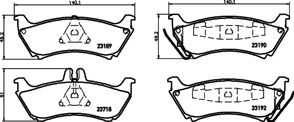 Remblokset Mintex MDB2091