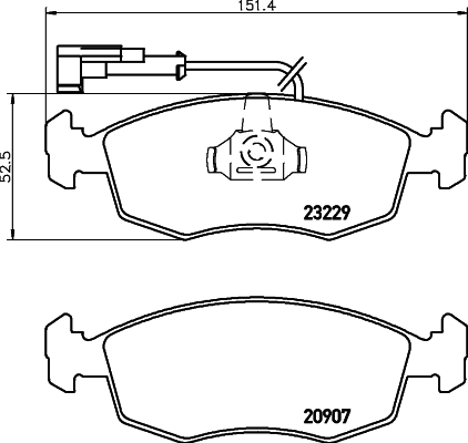 Remblokset Mintex MDB2758