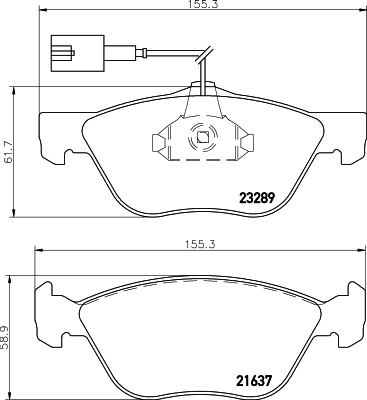 Remblokset Mintex MDB2068