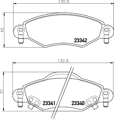 Remblokset Mintex MDB2609