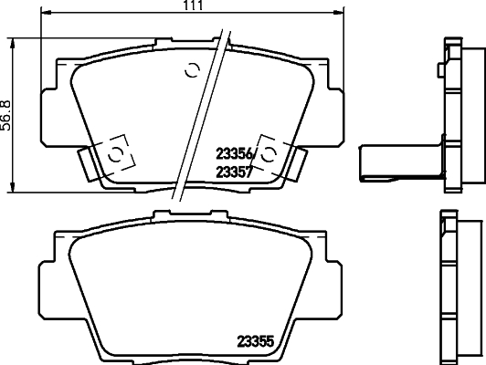 Remblokset Mintex MDB1544