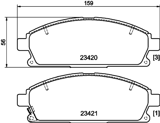 Remblokset Mintex MDB3929