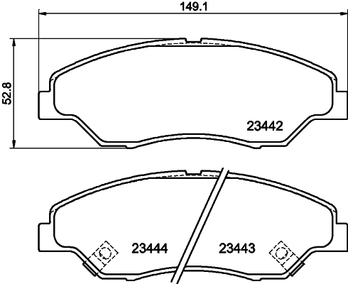 Remblokset Mintex MDB2094