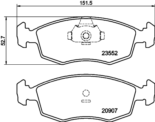 Remblokset Mintex MDB2076