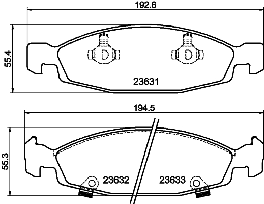 Remblokset Mintex MDB2153