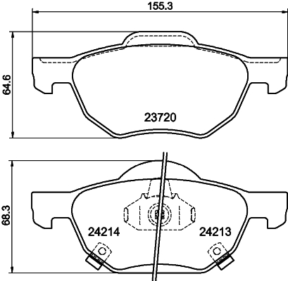 Remblokset Mintex MDB2599