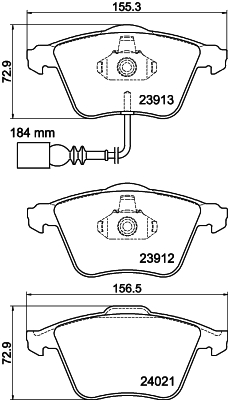 Remblokset Mintex MDB3183