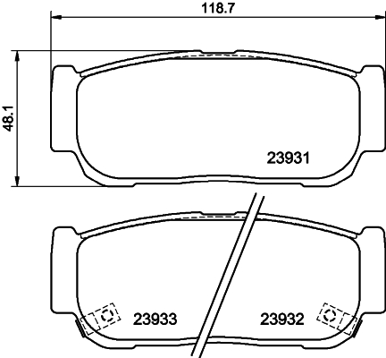 Remblokset Mintex MDB2338