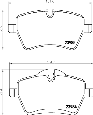 Remblokset Mintex MDB3452