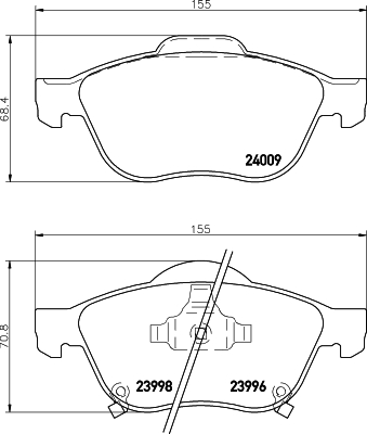 Remblokset Mintex MDB2622