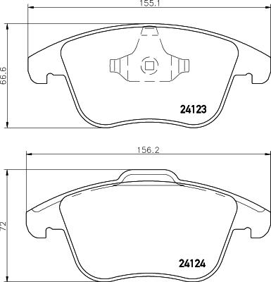 Remblokset Mintex MDB2860