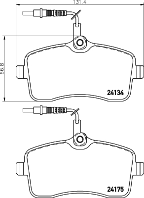 Remblokset Mintex MDB2701