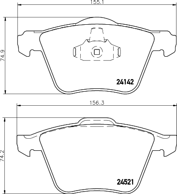 Remblokset Mintex MDB2849