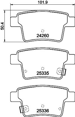 Remblokset Mintex MDB2691