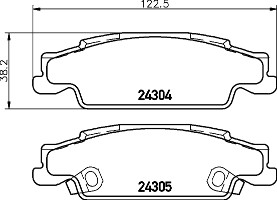 Remblokset Mintex MDB2324