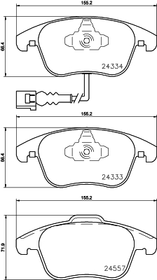 Remblokset Mintex MDB3395