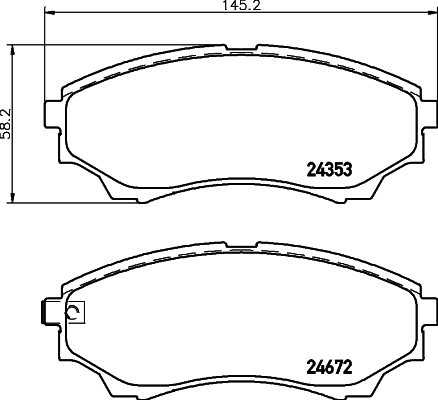 Remblokset Mintex MDB2778