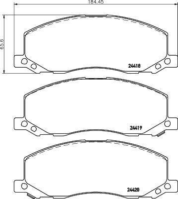 Remblokset Mintex MDB2871