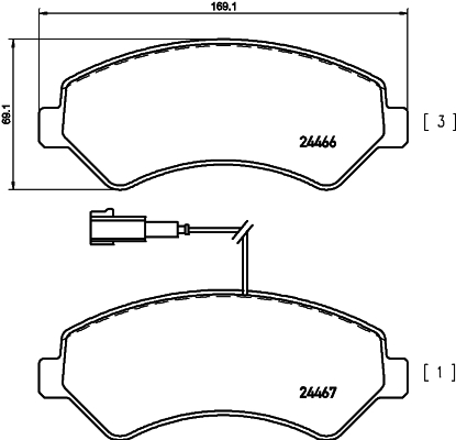 Remblokset Mintex MDB2848