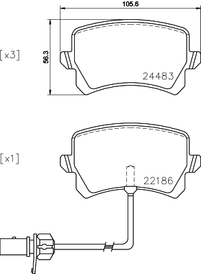 Remblokset Mintex MDB3777