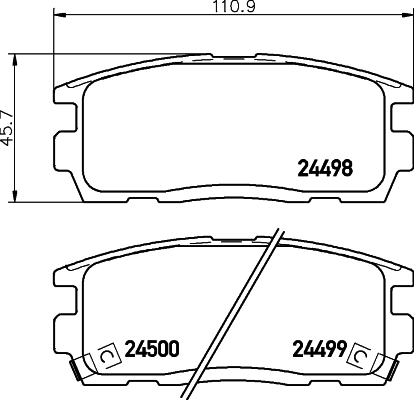 Remblokset Mintex MDB2864