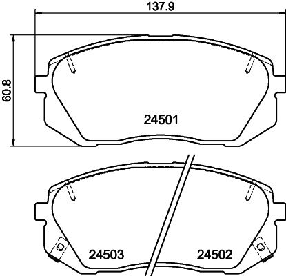 Remblokset Mintex MDB2865