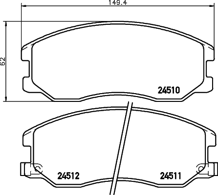 Remblokset Mintex MDB2872